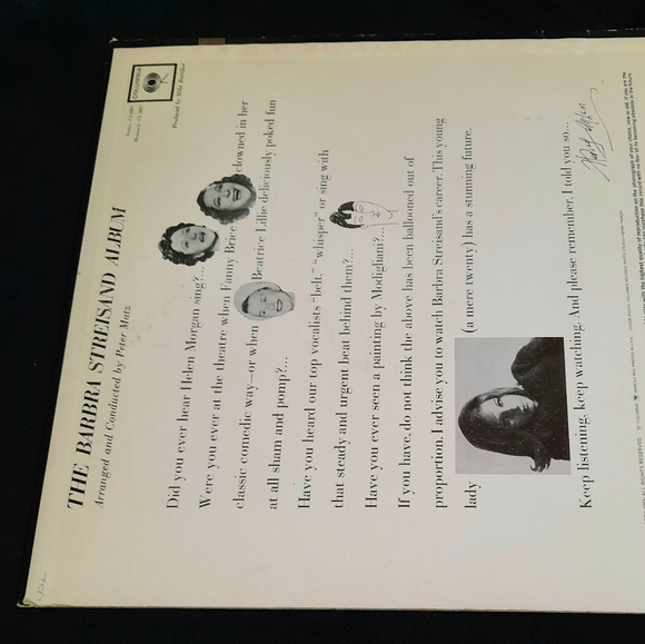 Barbra Streisand- The Barbra Streisand Album, 1963 - Picture 4 of 7